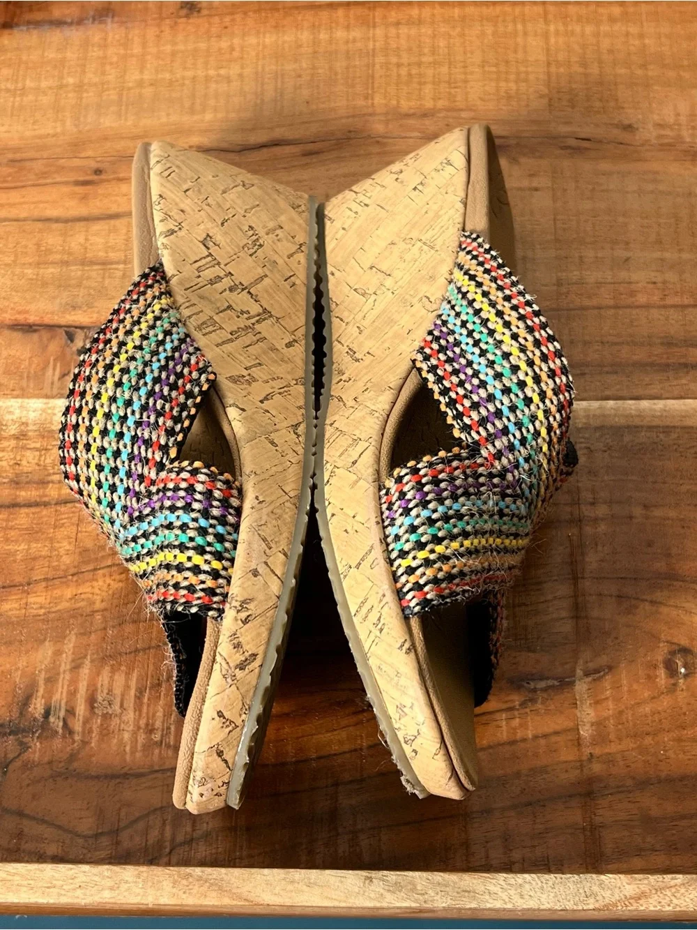 Skechers Luxe Foam Wedge Sandals size 8